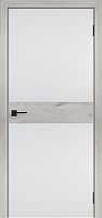 Дверь межкомнатная Tandoor Нефрит 1 Эмаль белая/ Рустик серый (ПВХ)