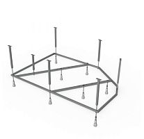 Каркас сварной М12 + установочный комплект для ванны Mirsant Ялта 130, 140, 150, 160, 170