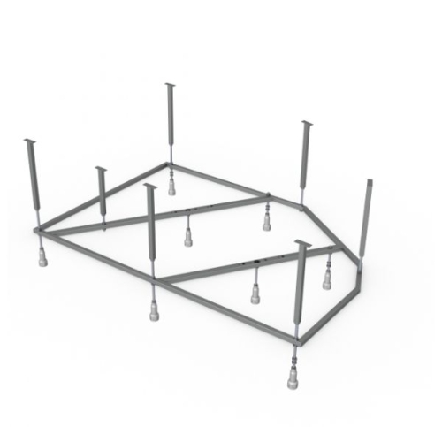 Каркас сварной М12 + установочный комплект для ванны Mirsant Ялта 130, 140, 150, 160, 170