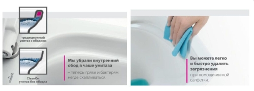 Компакт Cersanit City CleanOn Slim Lift, безободковый, дюропласт с микролифтом фото 7