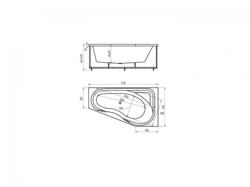 Ванна Aquatek Медея электронное управление 170*95 гидромассажная фото 4