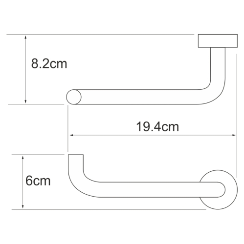 Держатель туалетной бумаги Wasserkraft Donau K-9496 фото 3