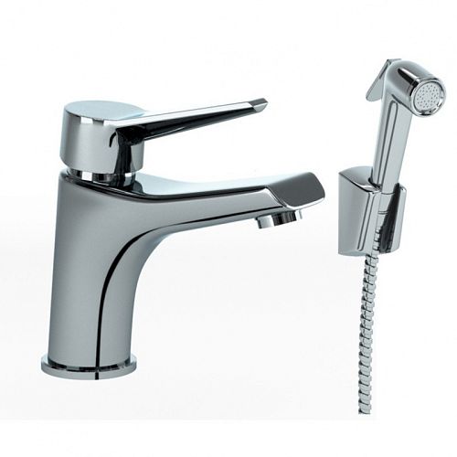Смеситель с гигиеническим душем для раковины Paini Messina MECR205/574 хром