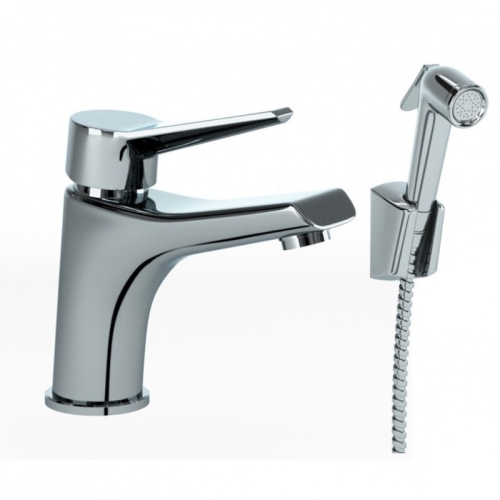 Смеситель с гигиеническим душем для раковины Paini Messina MECR205/574 хром