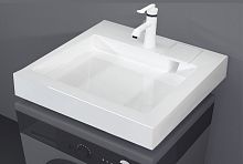 Раковина Horke Milan 60*60 над стиральной машиной
