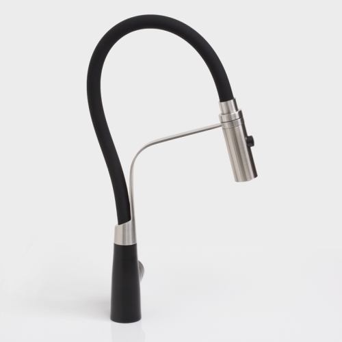 Смеситель с гибким изливом для кухни Wasserkraft A8417 нержавеющая сталь, MagicBlack фото 5