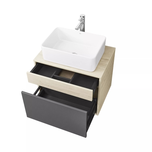 Тумба с раковиной Mila прямоуг Aquaton Лофт Урбан 65, 80, 100 Дуб Орегон/Серый Графит фото 3