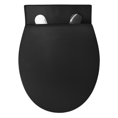 Унитаз подвесной безободковый Azario Keras matt black AZ-99046B черный матовый фото 4