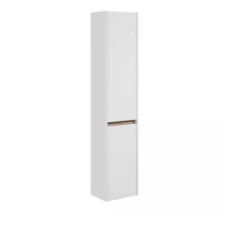 Шкаф-колонна Aquaton Нортон 34*24*160 Белый Глянцевый / Дуб Эндгрейн
