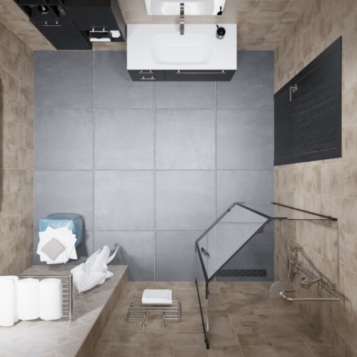 Душевое ограждение Triton Дека-Блэк 90*90, 100*100 стекло прозрачное фото 7