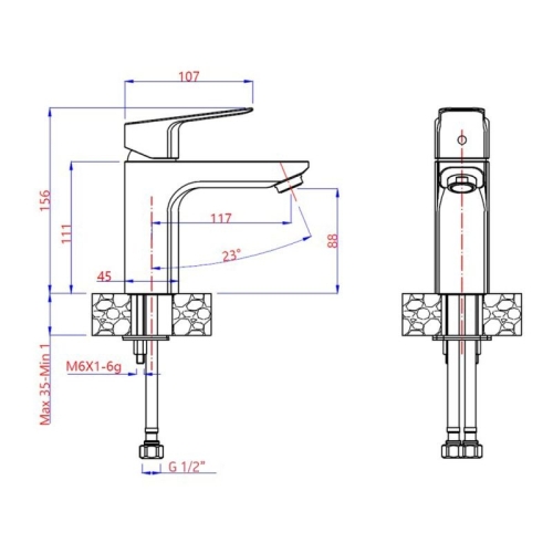 Смеситель для раковины Paini Viva Style P4CR205 хром фото 3