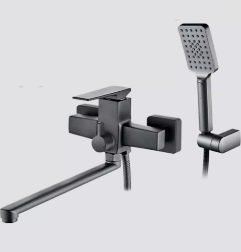 Смеситель для ванны с для изливом Ledeme L2278U графит