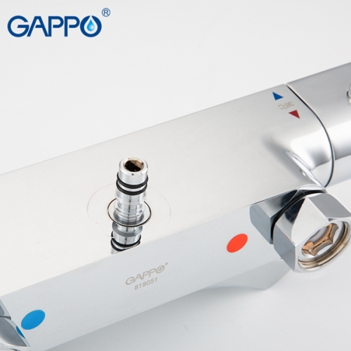 Душевая стойка с термостатом Gappo G2407-40 хром фото 5