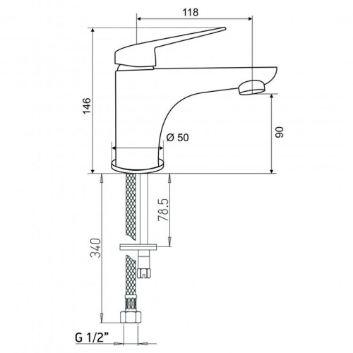 Смеситель для раковины Paini Laguna LACR205 хром фото 6