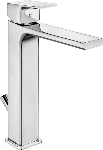 Смеситель высокий с донным клапаном для раковины E.C.A Tiera 102188014EX хром