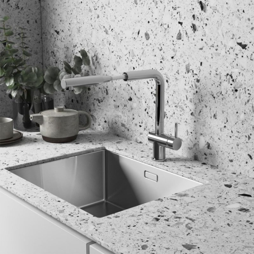 Смеситель для кухни Paini Cucina выдвижной излив HDCR566KM хром фото 5