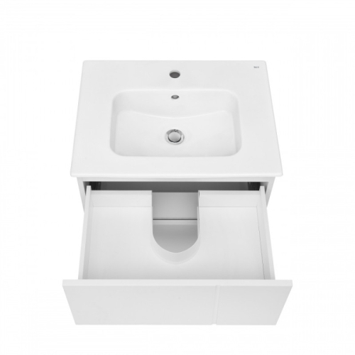 Тумба с раковиной Roca Pilar 60 подвесная белая фото 3