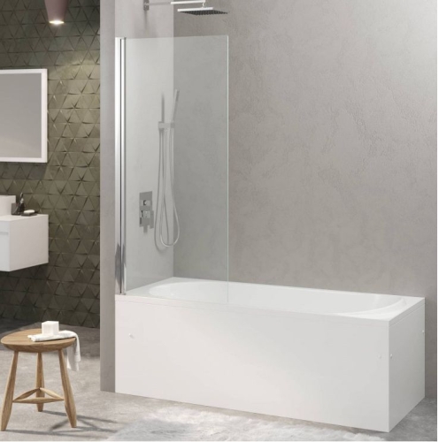 Шторка для ванны Berges River S 80, стекло прозрачное фото 2