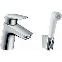 Смеситель для раковины с гигиеническим душем Hansgrohe Logis 71290000, хром