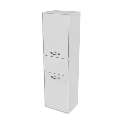 Пенал подвесной Мирсант Viva 45 белый глянец