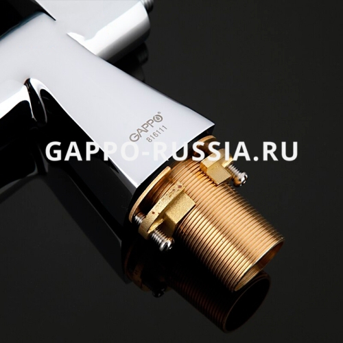 Смеситель врезной на борт ванны 1 отв. Gappo G1204 фото 4