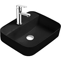 Раковина накладная Aquatek Вега AQ5506-MB 50*39.5*14, черный матовый