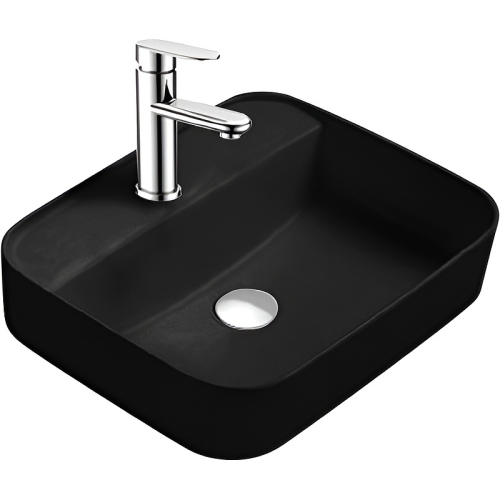 Раковина накладная Aquatek Вега AQ5506-MB 50*39.5*14, черный матовый