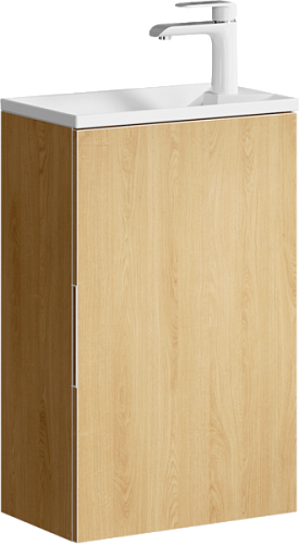 Тумба с умывальником Aqwella Accent 40 подвесная дуб золотой