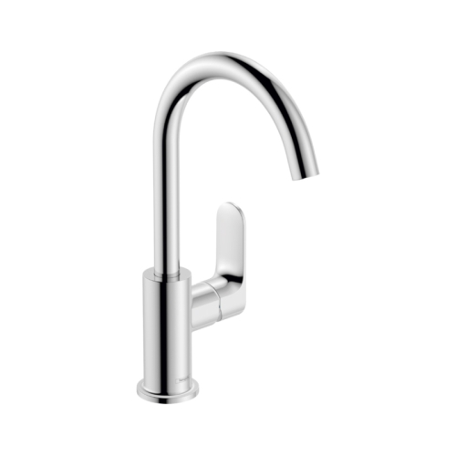 Смеситель для раковины Hansgrohe Rebris S 210 с поворотным изливом со сливным гарнитуром хром 72536000