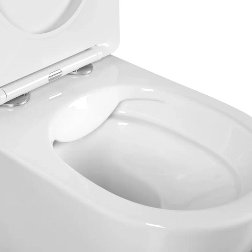 Унитаз подвесной безободковый Aquatek Европа AQ1901-00, сиденье с м/л фото 5