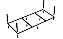 Каркас для ванны Mirsant Гагра 150, 160, 170