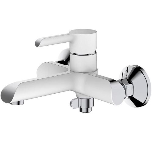 Смеситель для ванны Haiba HB60805-8 хром-белый