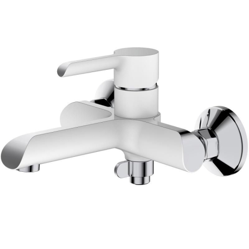 Смеситель для ванны Haiba HB60805-8 хром-белый