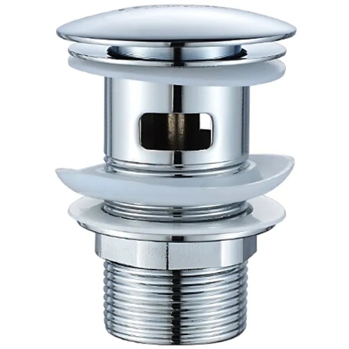 Донный клапан с переливом Ledeme L65-2 хром фото 2