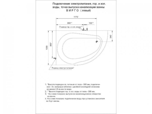 Ванна Aquatek Вирго электронное управление 150*100 гидромассажная фото 2