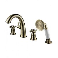 Смеситель на борт ванны 4 отв Lemark VINTAGE – LM2841B бронза