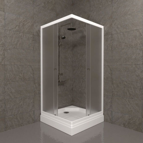 Душевое ограждение Triton Вельвет-К А 90*90 низкий поддон, стекло матовое фото 4