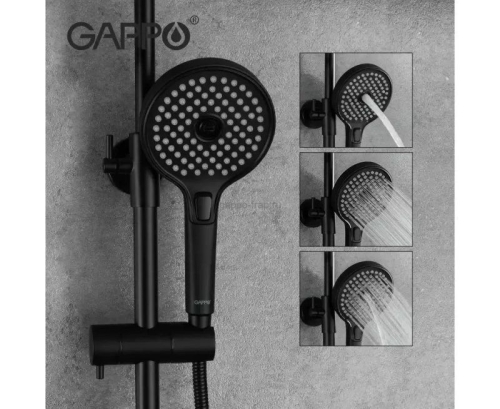 Душевая система Gappo G2403-6 черная фото 3