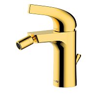 Смеситель с донным клапаном для биде Wasserkraft Sauer 7106 глянцевое золото