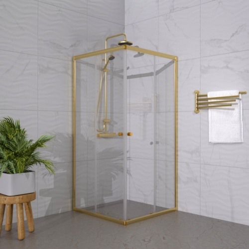 Душевое ограждение Triton Вента-Голд 90*90 стекло прозрачное фото 4