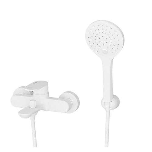 Смеситель для ванны Wasserkraft Mindel 8501 с лейкой и шлангом белый