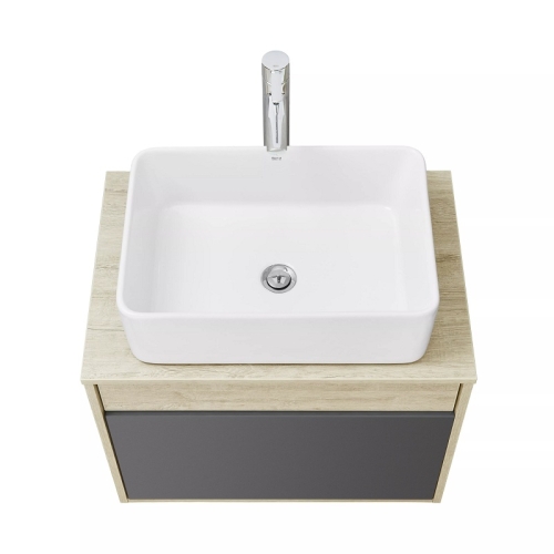 Тумба с раковиной Mila прямоуг Aquaton Лофт Урбан 65, 80, 100 Дуб Орегон/Серый Графит фото 2