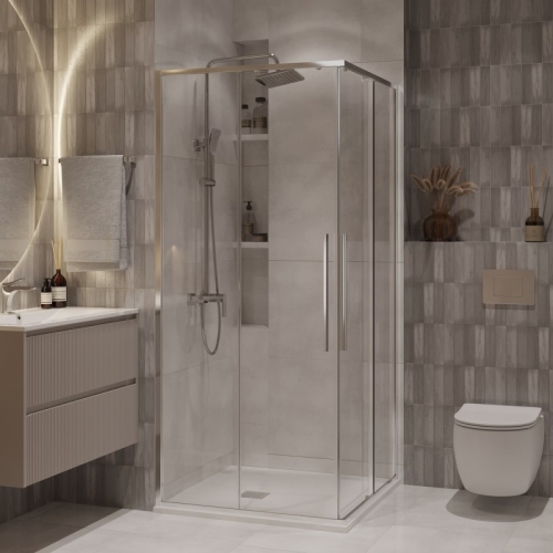 Душевое ограждение Niagara Нова/Nova NG-6622(6623, 6624)-34 80*80, 90*90, 100*100 стекло прозрачное фото 3