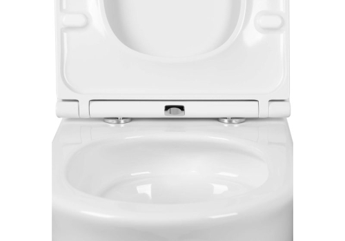 Унитаз подвесной безободковый Aquatek Классик AQ1112T-00 Tornado, сидение м/л фото 6