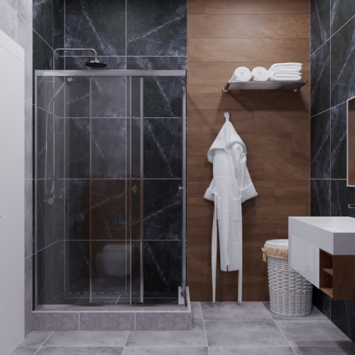 Душевое ограждение Triton Вента-Хром 100*80, 120*80, 120*90 стекло прозрачное фото 3