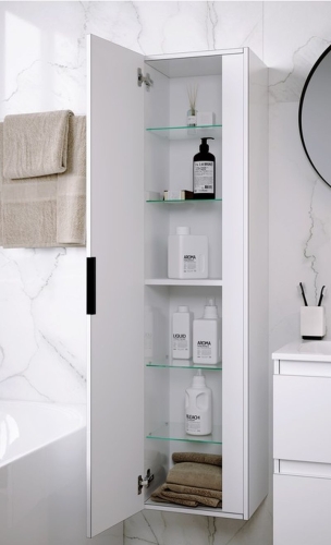 Пенал подвесной Aqwella ACCENT 35 белый фото 3