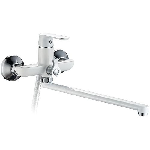 Смеситель для ванны Haiba HB22804 хром-белый