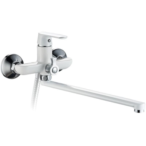 Смеситель для ванны Haiba HB22804 хром-белый