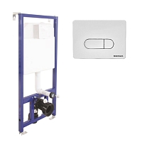 Инсталяция Berges Wasserhaus NOVUM D1 D3 D5 D7 кнопка хром, белая, чёрная, хром глянец/белая