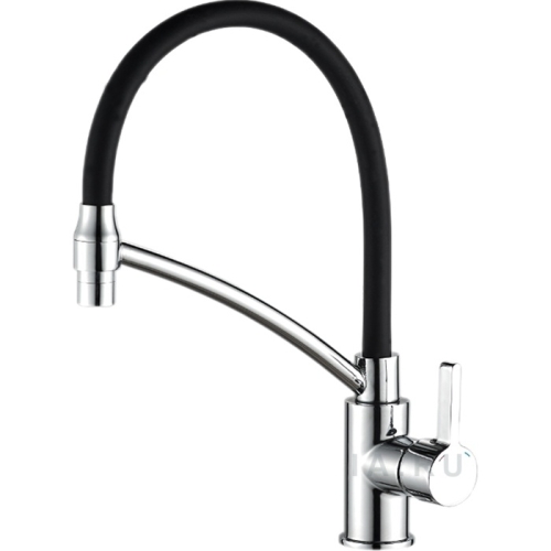 Смеситель кухонный с гибким изливом Haiba HB73643-7 хром